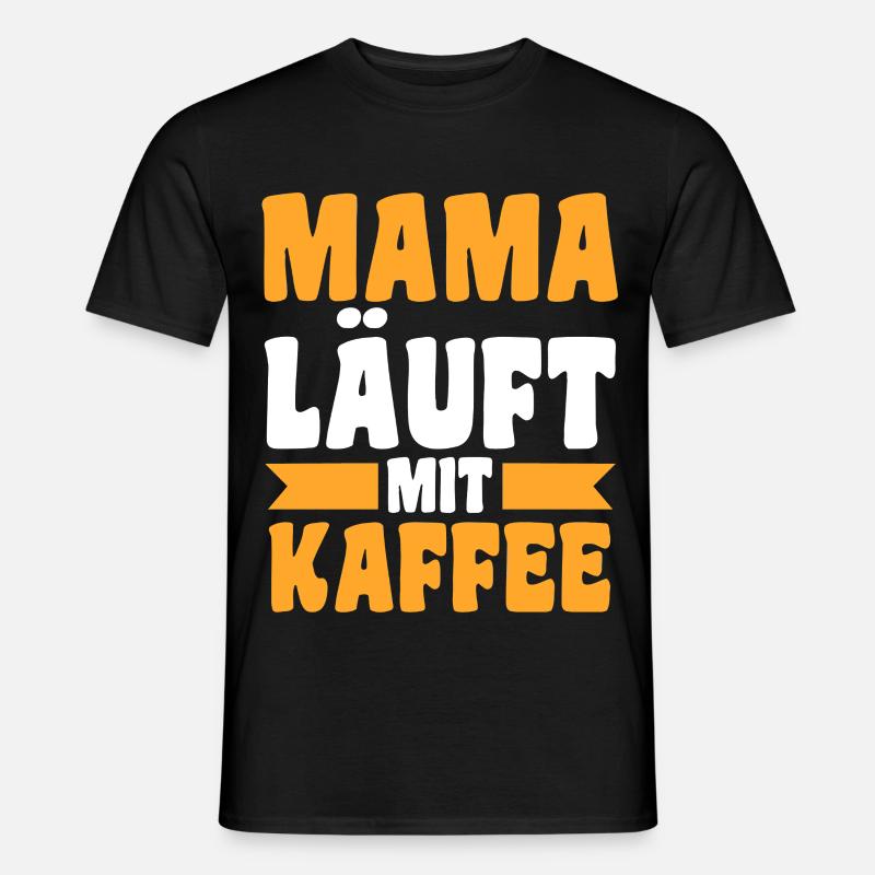 Kaffee Mutter Team Mama - Männer T-Shirt - Schwarz