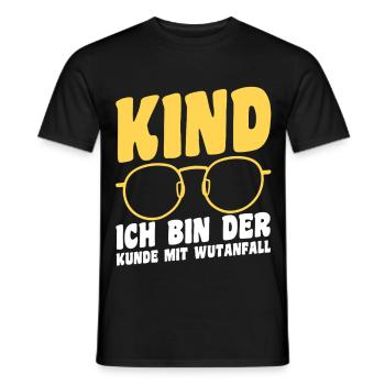 Fille Fils - T-shirt homme - noir - Devant - AI Model Male 178 light (178cm)