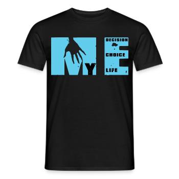 MEtamorfosis: choice, decision, life - Men's T-Shirt - black - Front - AI Model Male 178 light (178cm)