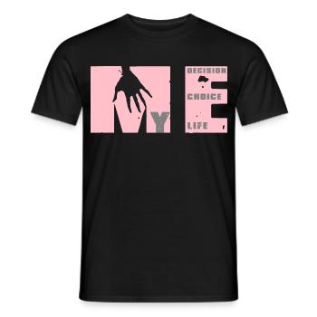 Finding My Course: Choice, Decision, Life - Men's T-Shirt - black - Front - AI Model Male 178 light (178cm)