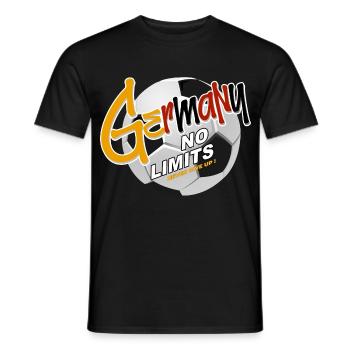 Germany no limits Fussball Fussballspiel - Männer T-Shirt - Schwarz - Vorne - AI Model Male 178 light (178cm)