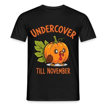 Undercover Truthahn - Männer T-Shirt - Schwarz - Vorne - AI Model Male 178 light (178cm)