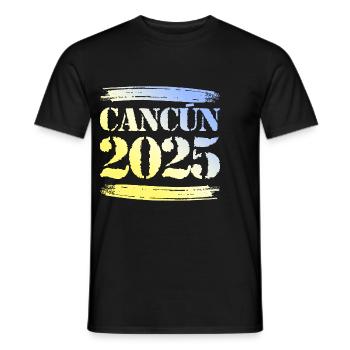 Cancun 2025 - Männer T-Shirt - Schwarz - Vorne - AI Model Male 178 light (178cm)