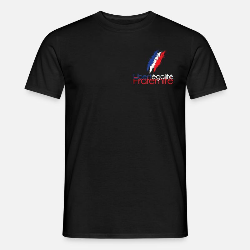 Liberté Égalité Fraternité - Männer T-Shirt - Schwarz