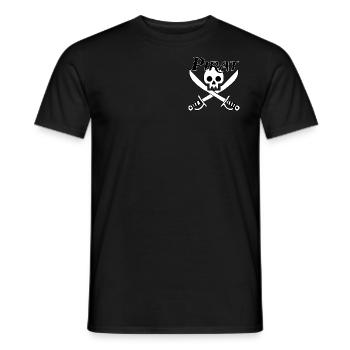 Pirat - Totenkopf - Männer T-Shirt - Schwarz - Vorne - AI Model Male 178 light (178cm)
