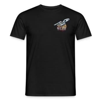 Star Trek The Original Series NCC-1701 Enterprise - Men's T-Shirt - black - Front - AI Model Male 178 light (178cm)