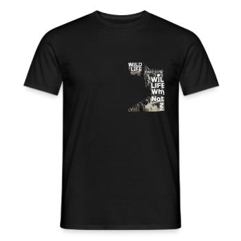 Faune Pourquoi pas ? - Vie sauvage Pourquoi pas ? - T-shirt homme - noir - Devant - AI Model Male 178 light (178cm)