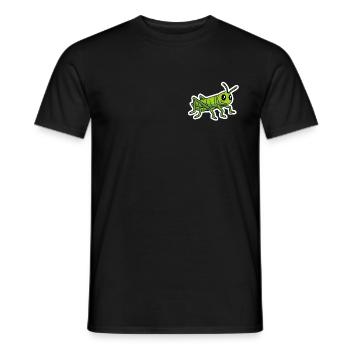 Grasshopper Funny Comic Insect Shirt - Men's T-Shirt - black - Front - AI Model Male 178 light (178cm)