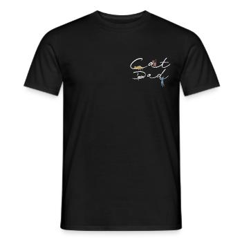 Chat-Papa ! Chat papa rétro Vintage Style chats - T-shirt homme - noir - Devant - AI Model Male 178 light (178cm)