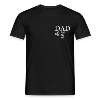 Dad of Two - Männer T-Shirt - Schwarz - Vorne - AI Model Male 178 light (178cm)
