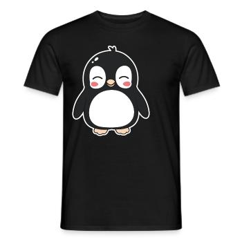 penguin - Men's T-Shirt - black - Front - AI Model Male 178 light (178cm)