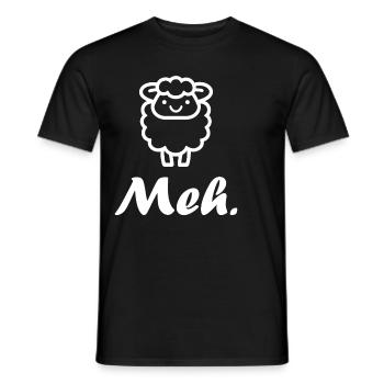 Schaf - Männer T-Shirt - Schwarz - Vorne - AI Model Male 178 light (178cm)