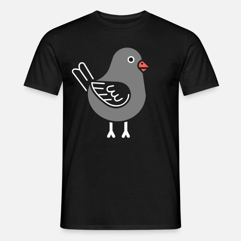 Taube - Männer T-Shirt - Schwarz