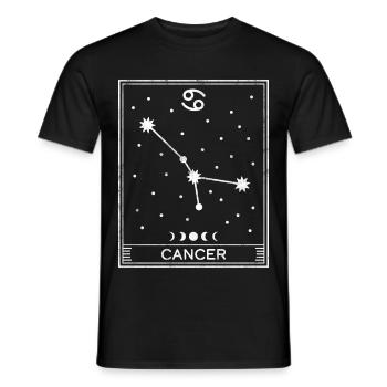 Cancer Star Sign - Men's T-Shirt - black - Front - AI Model Male 178 light (178cm)
