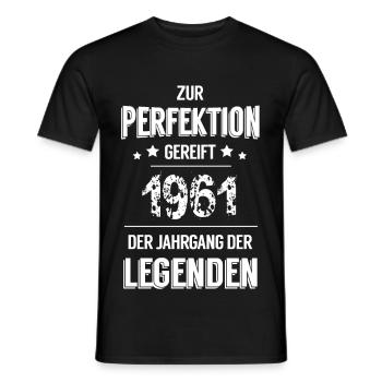 Legenden 1961 - Männer T-Shirt - Schwarz - Vorne - AI Model Male 178 light (178cm)