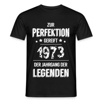 Legenden 1973 - Männer T-Shirt - Schwarz - Vorne - AI Model Male 178 light (178cm)