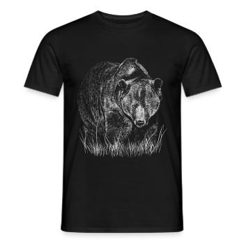 Bear - T-shirt homme - noir - Devant - AI Model Male 178 light (178cm)