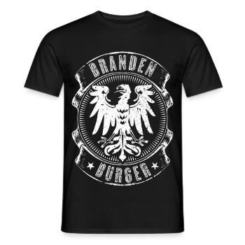 Brandenburg Brandenburger - Männer T-Shirt - Schwarz - Vorne - AI Model Male 178 light (178cm)