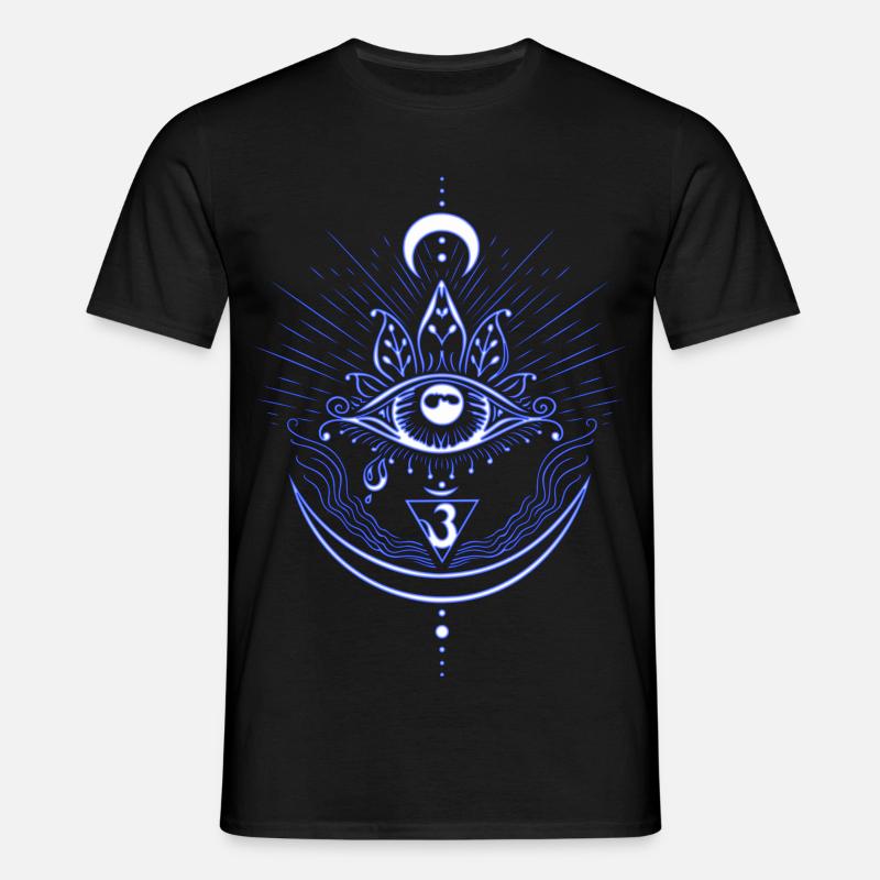 Third Eye Chakra Symbol Third Eye - Men's T-Shirt - black