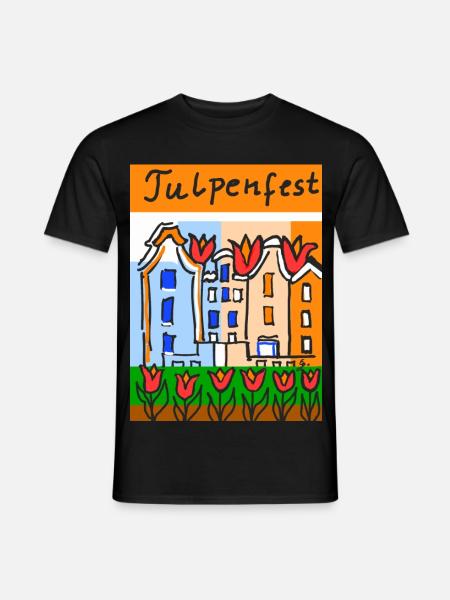 EG Tulpen I Tulpenfest I Potsdam I Holland IUrlaub - Männer T-Shirt - Schwarz