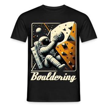 Astronaute de bloc Astronaute Astronaute Cadeau - T-shirt homme - noir - Devant - AI Model Male 178 light (178cm)