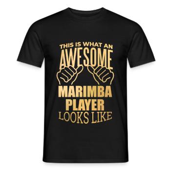 Marimba Marimba Marimba - Männer T-Shirt - Schwarz - Vorne - AI Model Male 178 light (178cm)