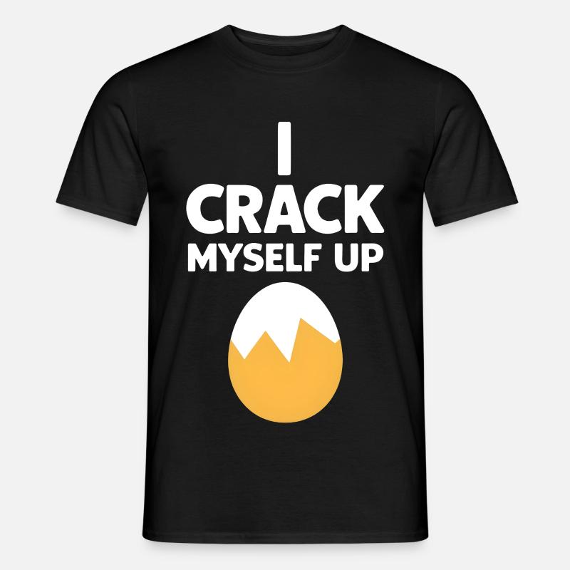 I Crack Myself Up - Männer T-Shirt - Schwarz