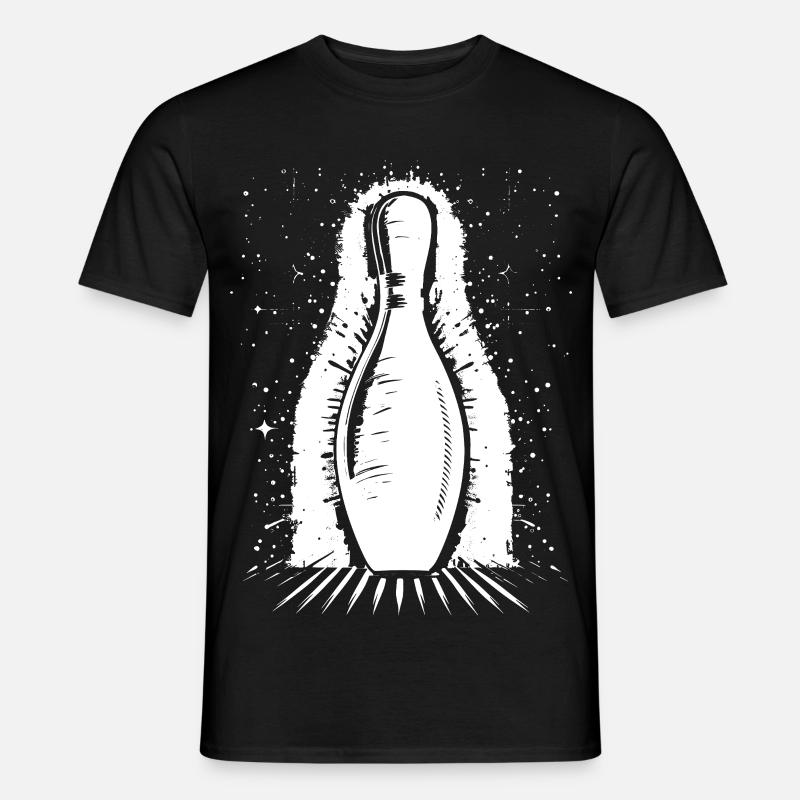 Bowling Pin - Männer T-Shirt - Schwarz