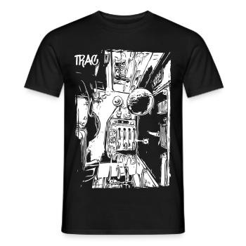 Schaltzentrale des Ackers - Männer T-Shirt - Schwarz - Vorne - AI Model Male 178 light (178cm)