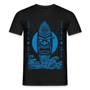 Tikki Tribe - Men's T-Shirt - black - Front - AI Model Male 178 light (178cm)