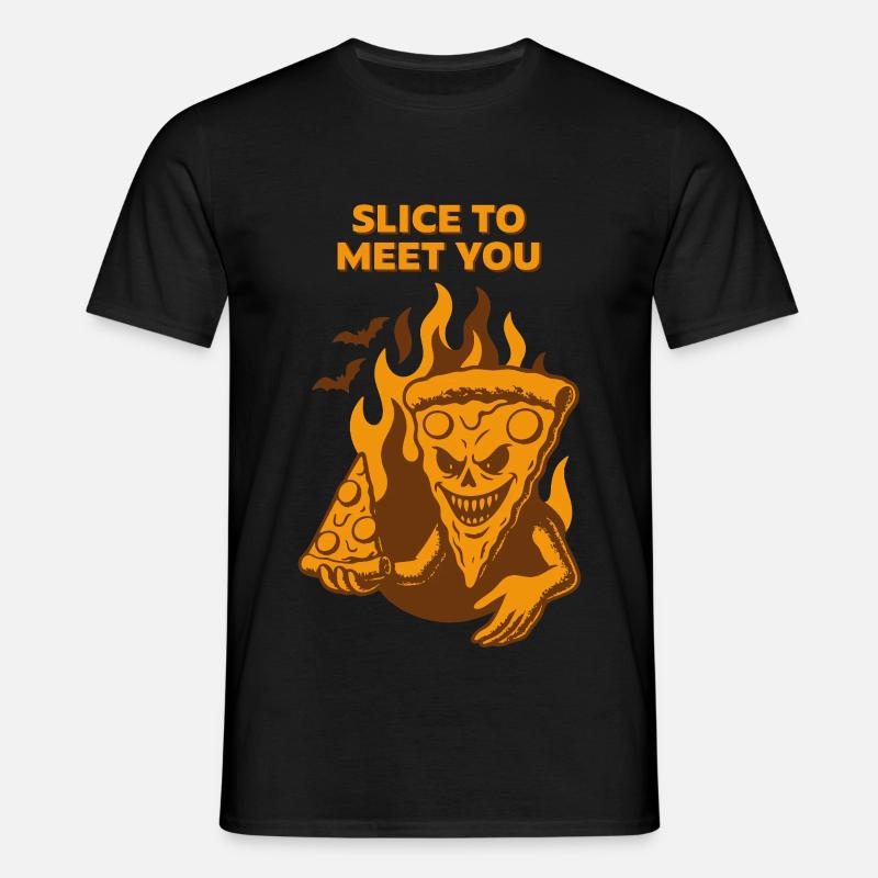 Devilish Pizza - Slice pour vous rencontrer - T-shirt Homme - noir