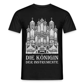Organ Design – Queen of Instruments - Men's T-Shirt - black - Front - AI Model Male 178 light (178cm)