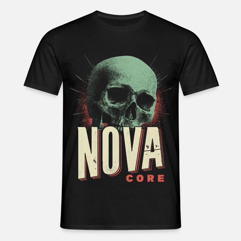 Nova Core Schädel - Männer T-Shirt - Schwarz