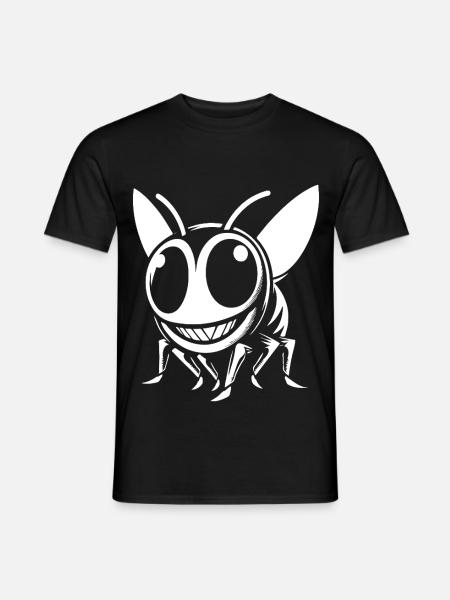 Funny Wasp Design – Comic Fun - Men's T-Shirt - black