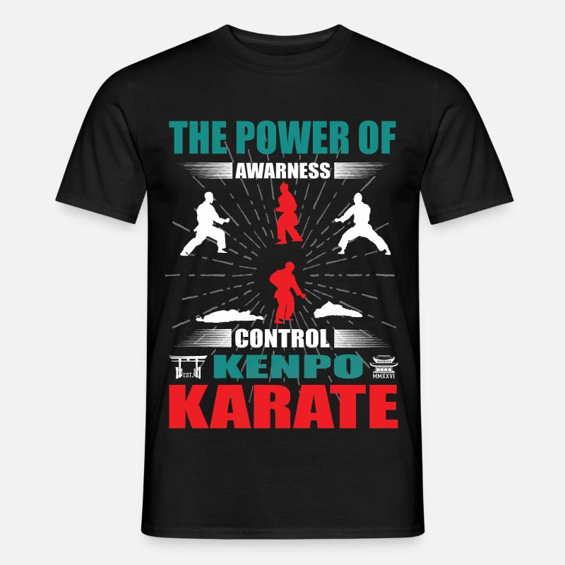 Kenpo Karate Zanshin Design - Männer T-Shirt - Schwarz