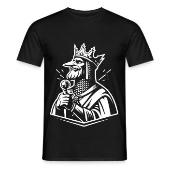 König Arthur Design – Legend of the Sword - Männer T-Shirt - Schwarz - Vorne - AI Model Male 178 light (178cm)