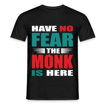 N’ayez crainte, le Mönch est là Tenue - T-shirt homme - noir - Devant - AI Model Male 178 light (178cm)