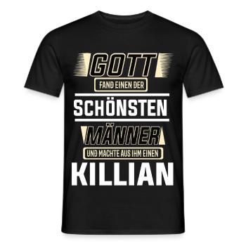 Killian der schönste Mann von Gott geformt Design - Männer T-Shirt - Schwarz - Vorne - AI Model Male 178 light (178cm)