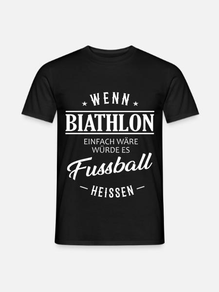 If biathlon were easy - Men's T-Shirt - black