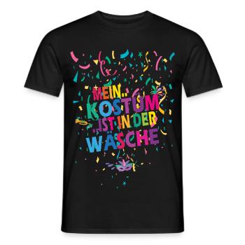 My Costume Is in the Laundry - Carnival - Saying - Men's T-Shirt - black - Front - AI Model Male 178 light (178cm)