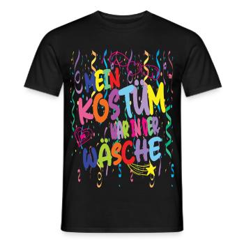 Mon costume était dans la laveuse pour la fête foraine - T-shirt homme - noir - Devant - AI Model Male 178 light (178cm)