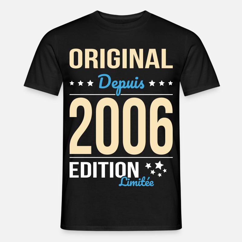 Original seit 2006 – 20-jähriges Jubiläum - Männer T-Shirt - Schwarz