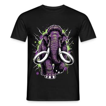 Royal Mammoth Ancestral Force - Men's T-Shirt - black - Front - AI Model Male 178 light (178cm)