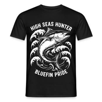 Sea Fishing Tuna Bluefin Hunter - Men's T-Shirt - black - Front - AI Model Male 178 light (178cm)