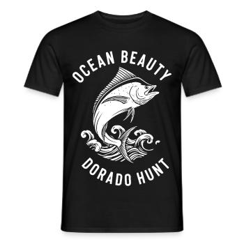 Sea Fishing Dorado - Men's T-Shirt - black - Front - AI Model Male 178 light (178cm)
