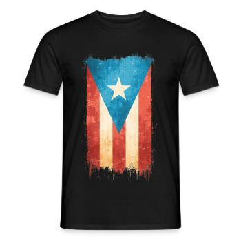 Puerto Rico - Männer T-Shirt - Schwarz - Vorne - AI Model Male 178 light (178cm)