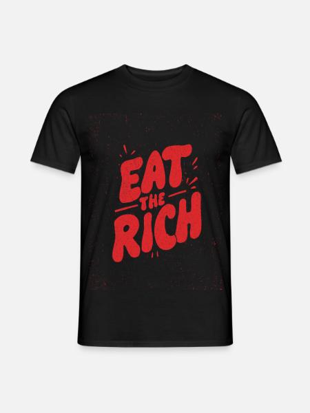 Manger les graffitis riches - T-shirt homme - noir