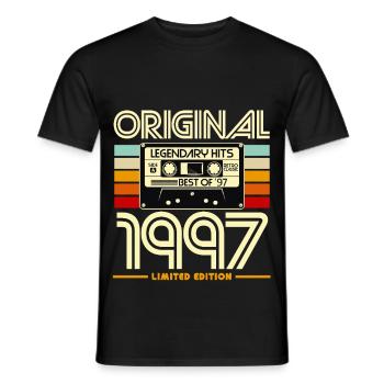 Original 1997 Héritage Retro - T-shirt homme - noir - Devant - AI Model Male 178 light (178cm)
