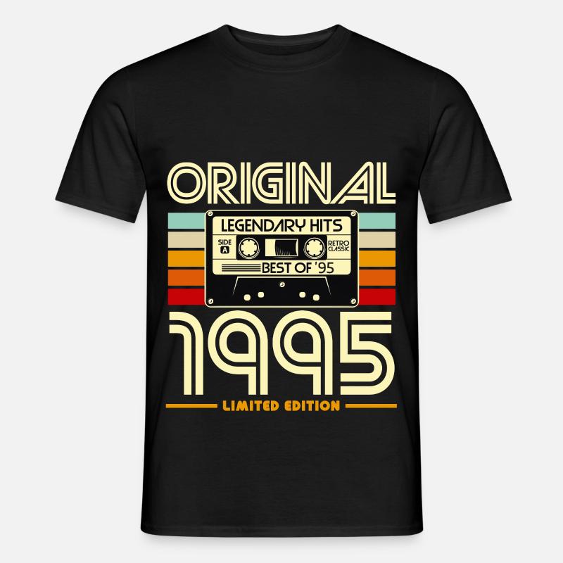 Originale Retro-Kassette von 1995 - Männer T-Shirt - Schwarz