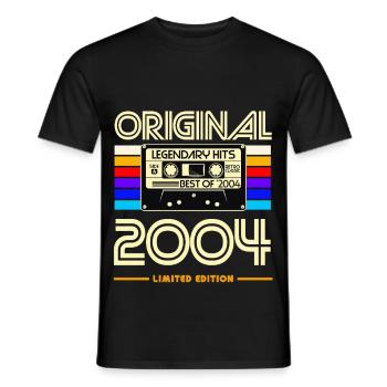 Originale limitierte Ausgabe 2004 - Männer T-Shirt - Schwarz - Vorne - AI Model Male 178 light (178cm)